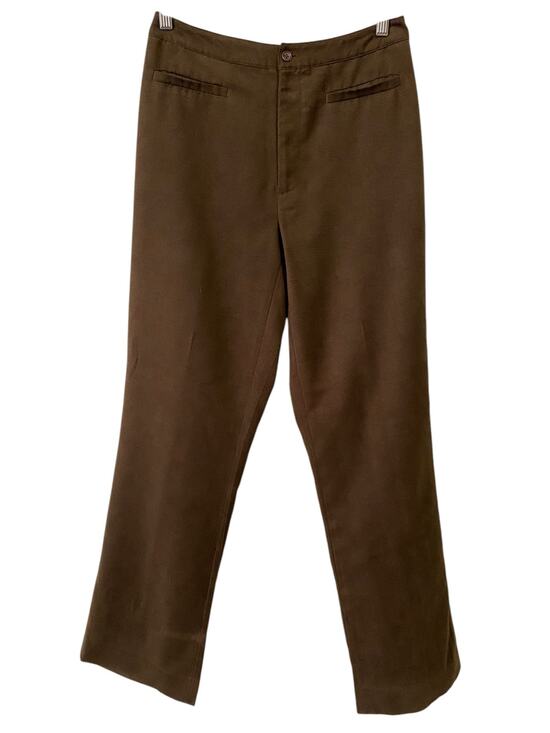 Harold's Pants - Harold’s Women’s Dark Brown Trouser Pants US 6 Straight Leg Academia Preppy FLAW